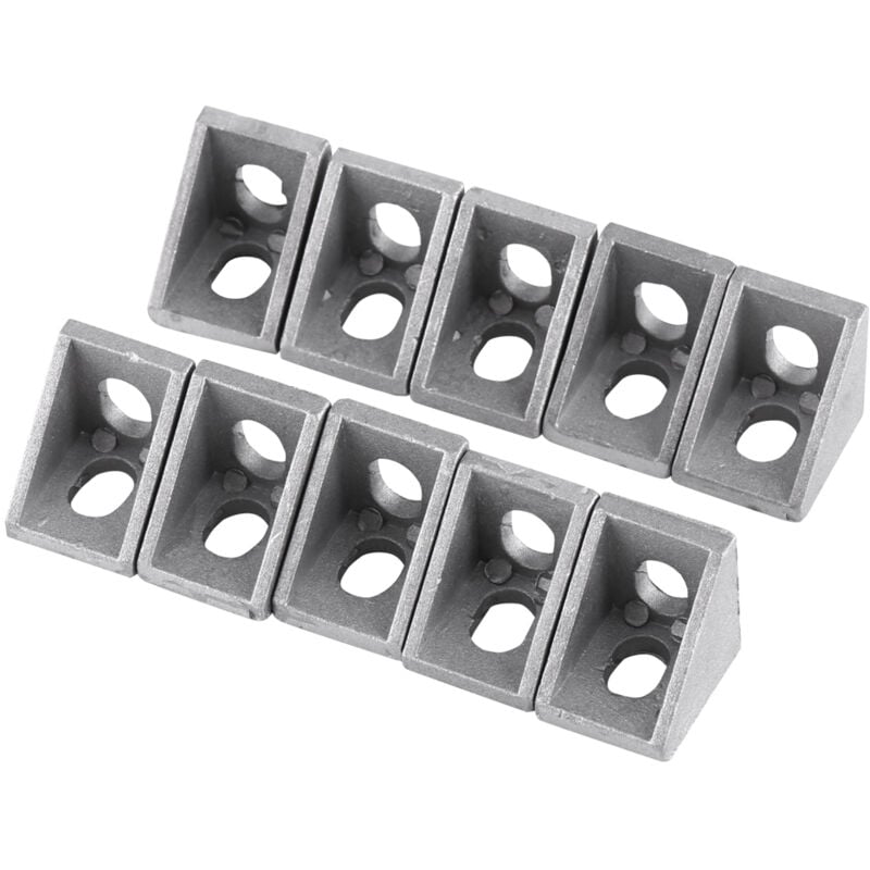 foto del prodotto jeffergarden staffa angolare a forma di l in lega di alluminio da 10 pezzi, staffa di fissaggio ad angolo retto, 20x20 mm