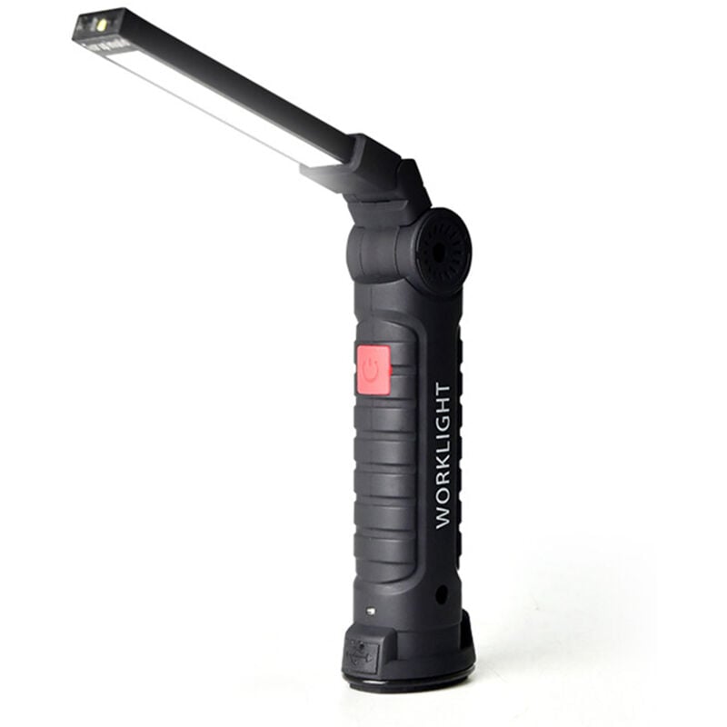 foto del prodotto jeffergarden torcia a led magnetica usb di grandi dimensioni torcia da lavoro con potente spia multifunzionale per riparazioni automobilistiche
