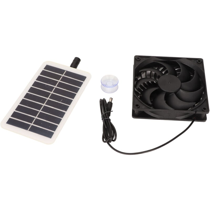 foto del prodotto jeffergarden ventilatore di scarico per pannello solare 15w estrattore d aria portatile ad energia solare per la rimozione degli odori a risparmio