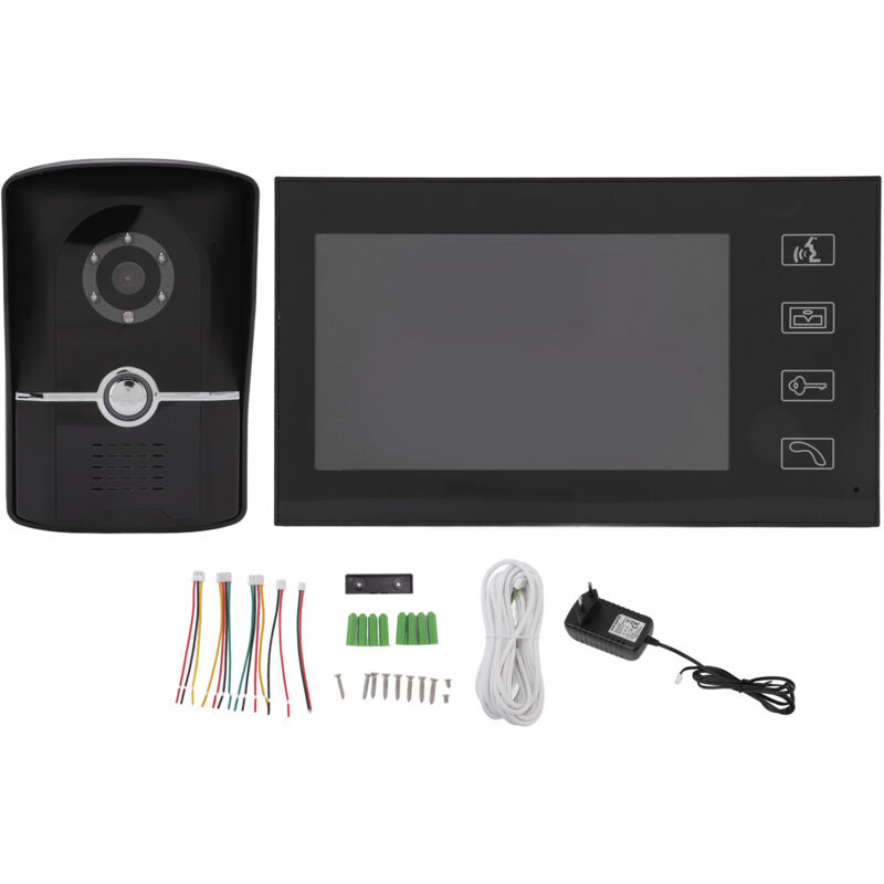 foto del prodotto jeffergarden videocitofono intelligente, campanello, citofono, sistema elettronico domestico con 16 campanelli, presa 100 v 240 v ue