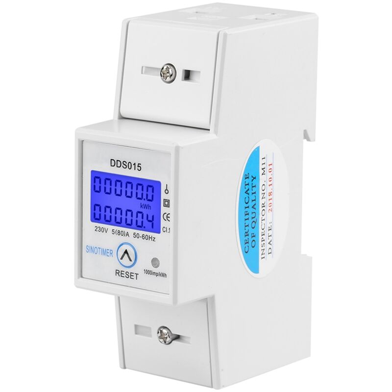 foto del prodotto jeffergarden wattmetro, misuratore di energia digitale con display a led per la misurazione domestica, antifurto attivo positivo