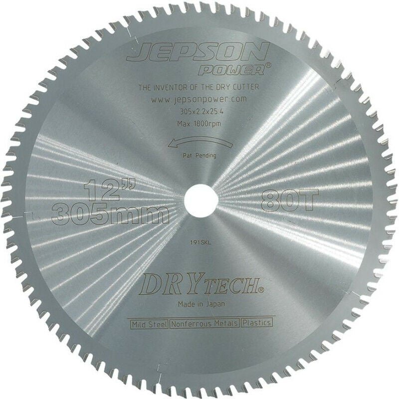 foto del prodotto jepson drytech d 305x25.4x2,2 mm 80z acciaio stop per mince steel steel