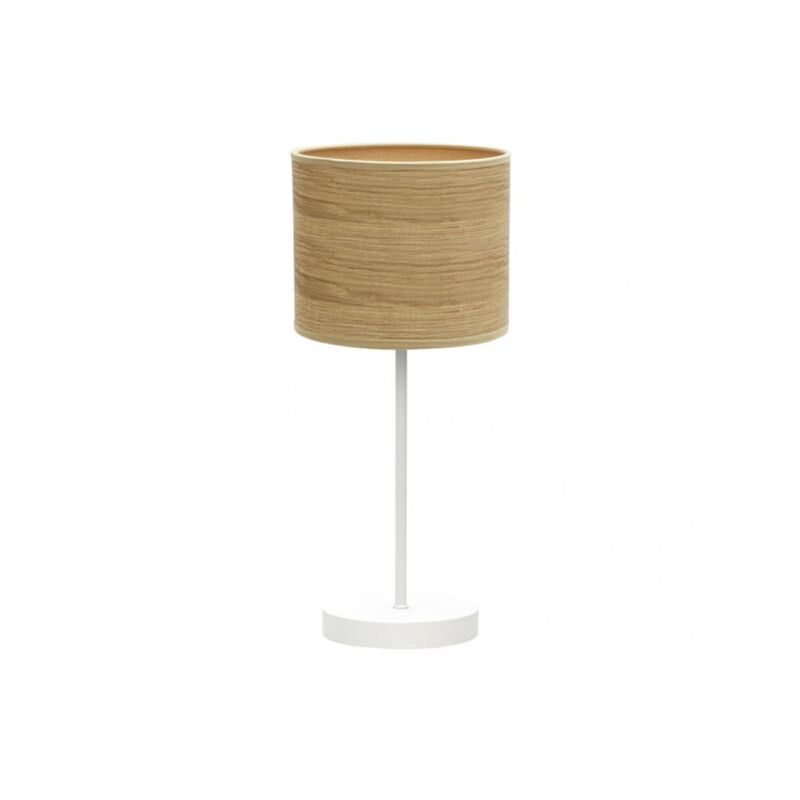 foto del prodotto jerte lampada da tavolo 1xe14 bianco legno chiaro 42x17x17 cm brand fabrilamp