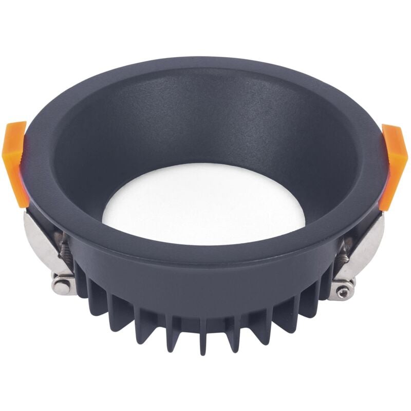 foto del prodotto jet downlight redondo con luz blanco c lido 3000k en color negro 120mm