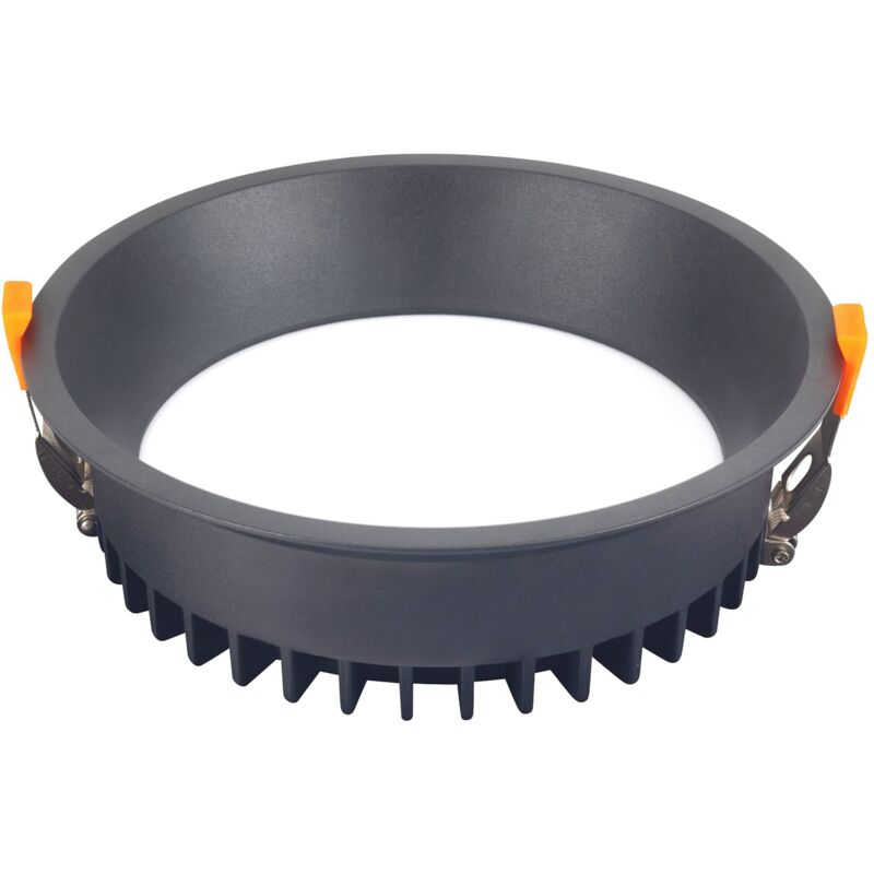 foto del prodotto jet downlight redondo con luz blanco c lido 3000k en color negro 220mm