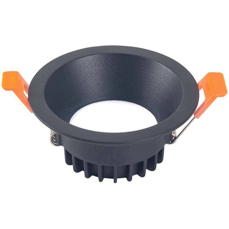 foto del prodotto jet downlight redondo con luz blanco neutro 4000k en color negro 85mm