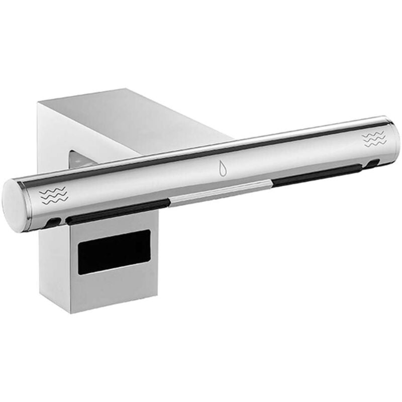 foto del prodotto jet dryer rubinetteria a sensore miscelatore elettronico per lavabo con scarico, cromo 8596220010643