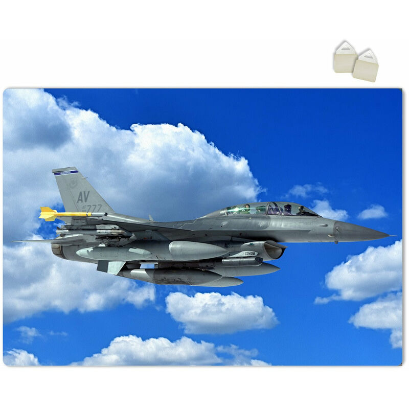 foto del prodotto jet f16 poster in pvc da 3mm misura 70x100 cm