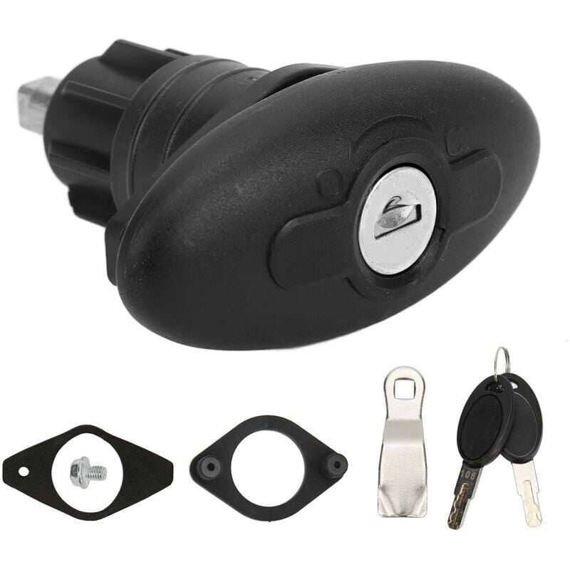 foto del prodotto jiawu serratura per porta cabina camper, 30 mm in lega di zinco e nylon ovale serratura a compressione per porta cabina per camper, roulotte, yacht