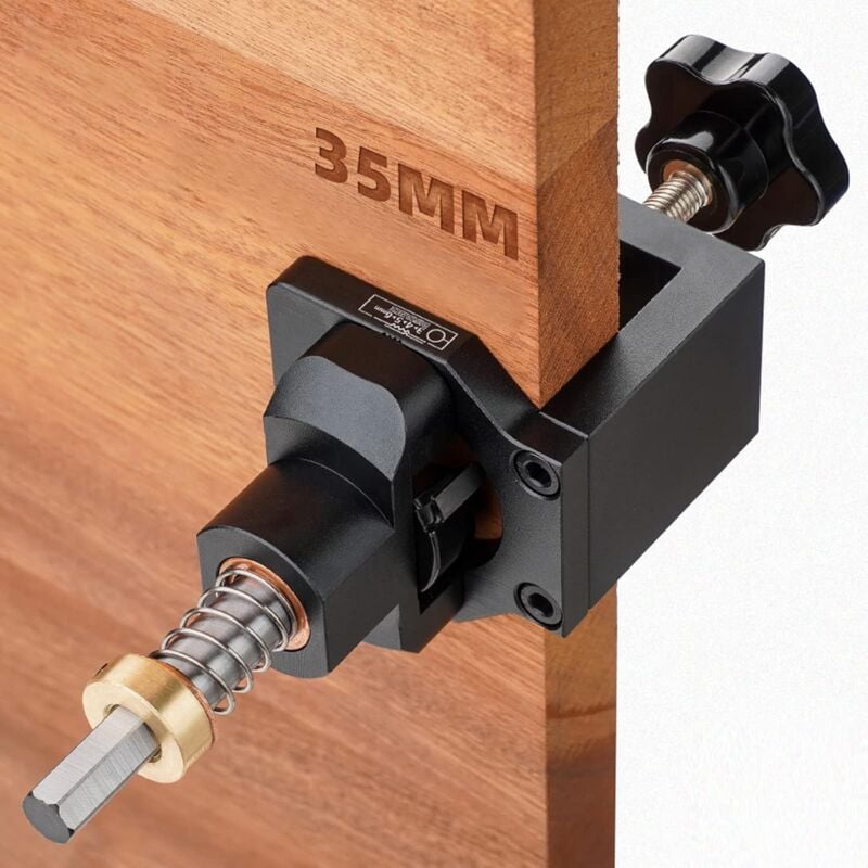 foto del prodotto jig per foratura cerniera da 35 mm per cerniera nascosta, cerniera per armadietto, guida per foratura, cerniera per trovare il foro, strumento