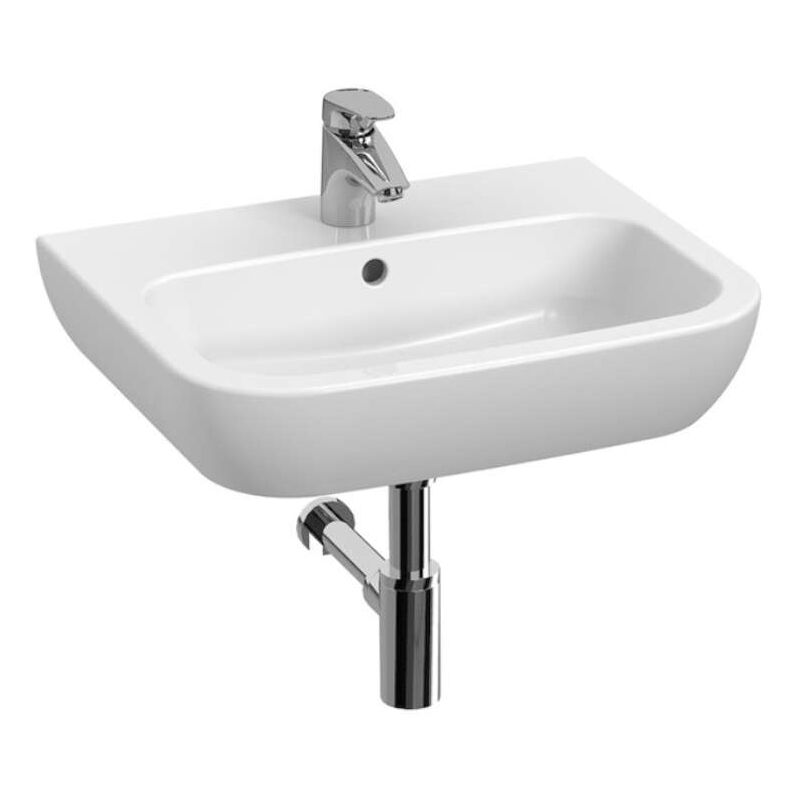 foto del prodotto jika deep lavabo, 56x45 cm, con troppopieno, senza foro per rubinetto, bianco h8103670001091