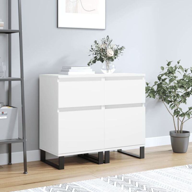 foto del prodotto jinlefu furniture limited credenze 2 pz bianche 40x35x70 cm in legno