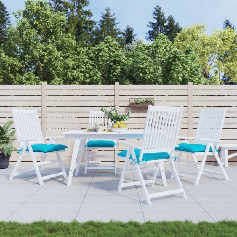 foto del prodotto jinlefu furniture limited cuscini per sedia 4 pz turchese 50x50x7 cm