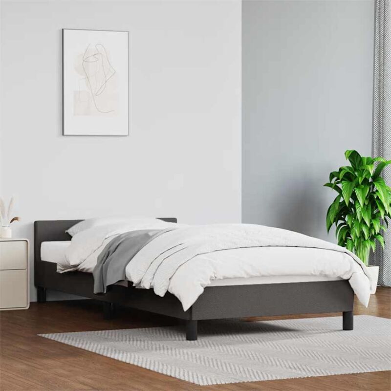foto del prodotto jinlefu furniture limited giroletto con testiera senza materasso grigio