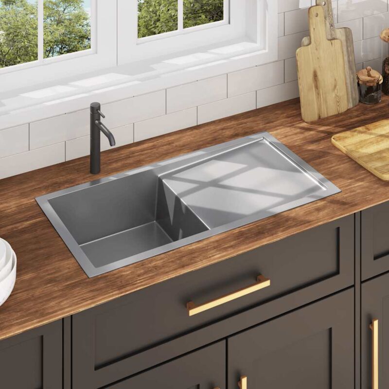 foto del prodotto jinlefu furniture limited lavello da cucina lavorato a mano in acciaio