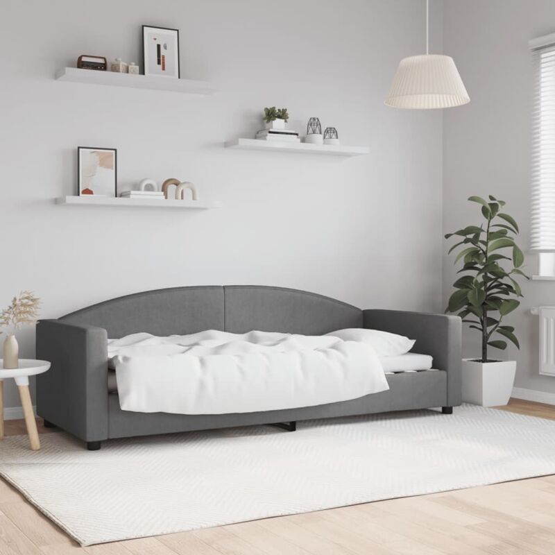 foto del prodotto jinlefu furniture limited letto da giorno grigio scuro 80x200 cm in