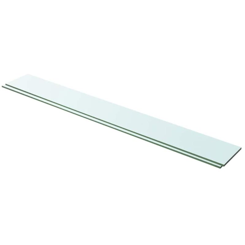 foto del prodotto jinlefu furniture limited mensole in vetro trasparente 2 pz 100x12 cm