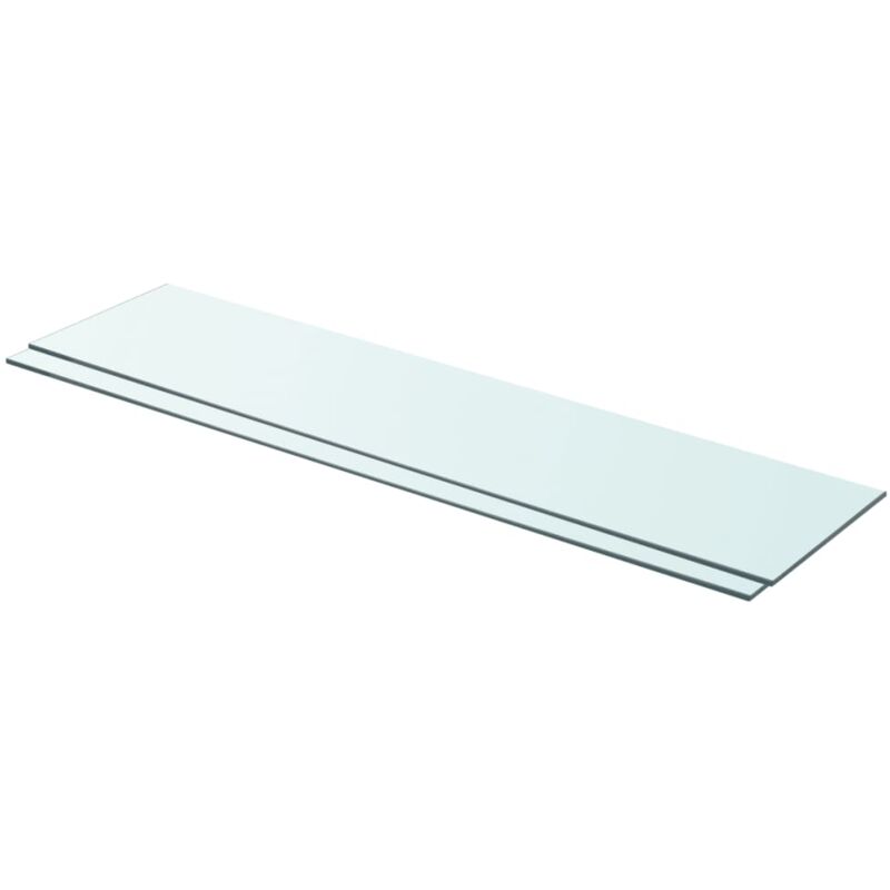 foto del prodotto jinlefu furniture limited mensole in vetro trasparente 2 pz 90x20 cm