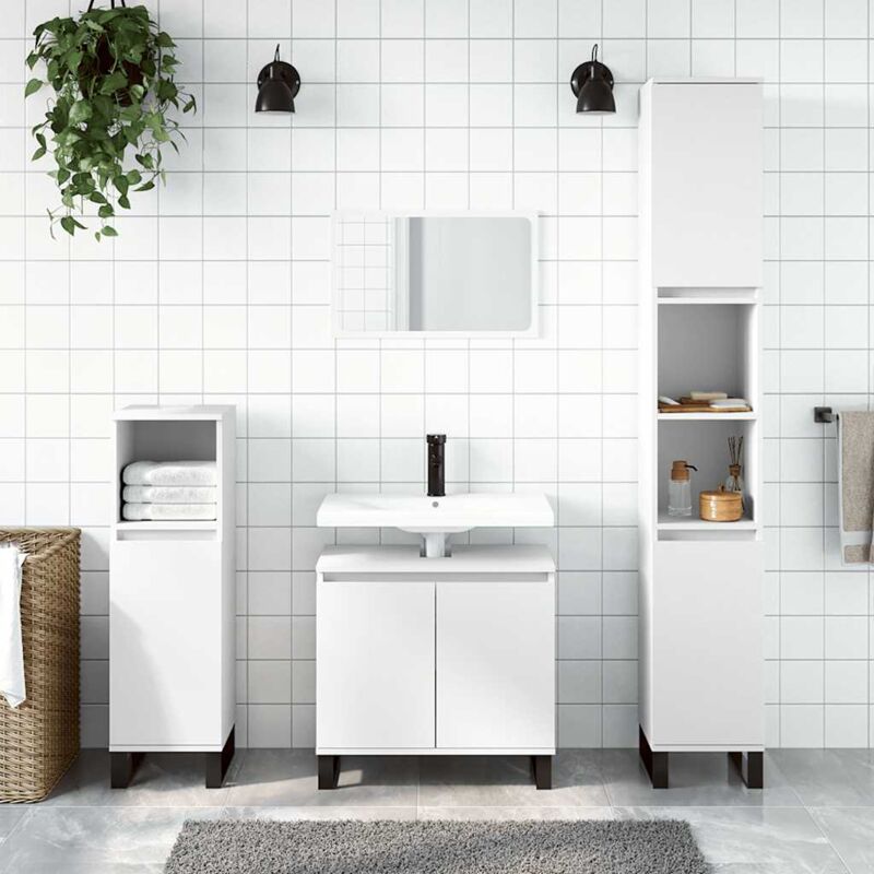 foto del prodotto jinlefu furniture limited mobile da bagno bianco 58x33x60 cm in legno
