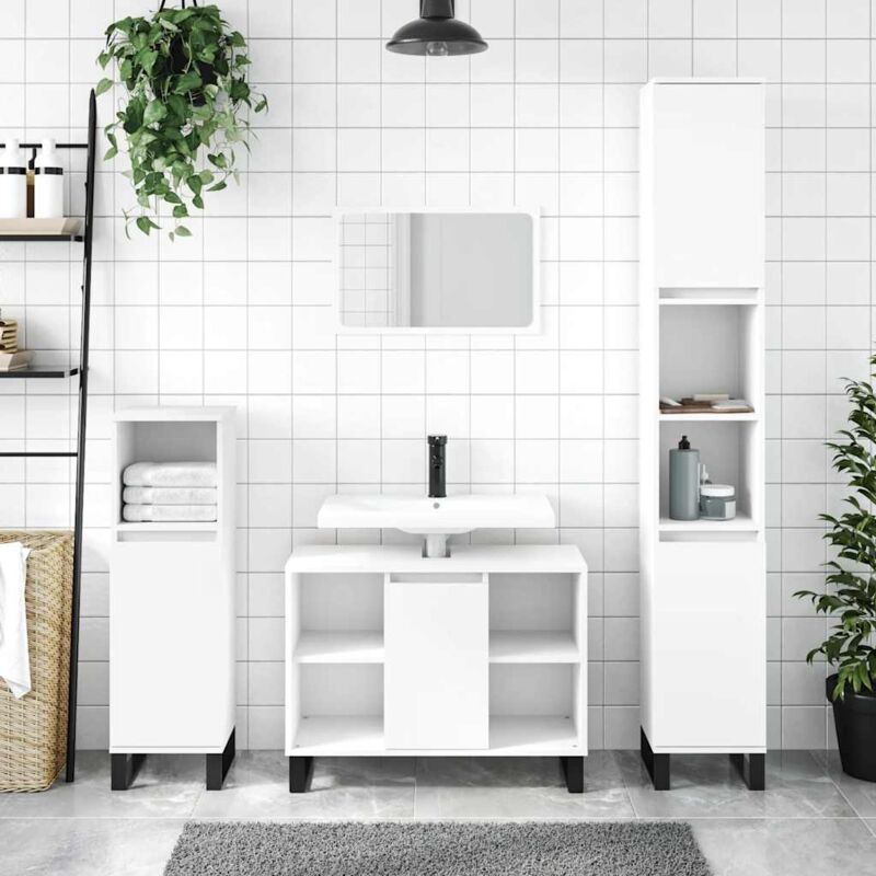 foto del prodotto jinlefu furniture limited mobile da bagno bianco 80x33x60 cm in legno