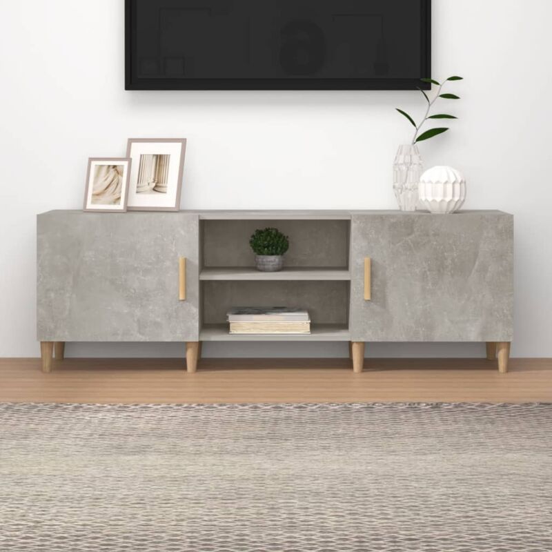 foto del prodotto jinlefu furniture limited mobile porta tv grigio cemento 150x30x50cm in