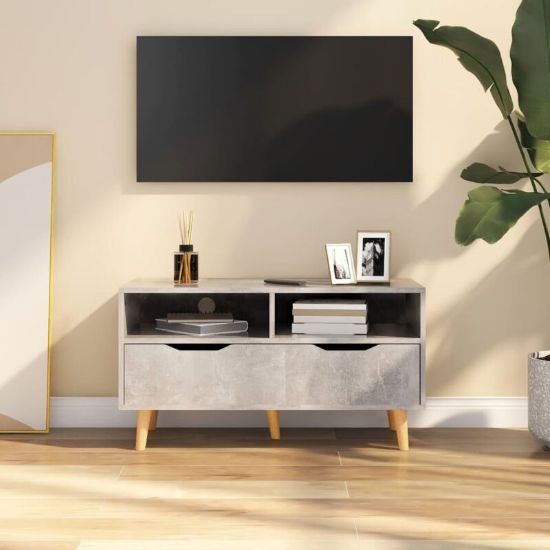 foto del prodotto jinlefu furniture limited mobile porta tv grigio cemento 90x40x48,5 cm