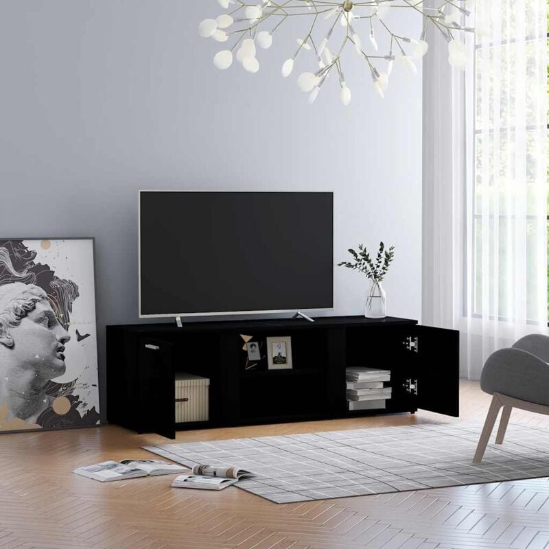 foto del prodotto jinlefu furniture limited mobile porta tv nero 120x34x37 cm in legno