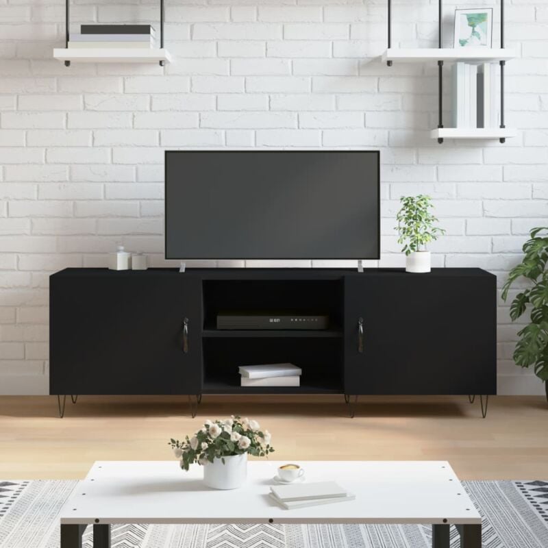 foto del prodotto jinlefu furniture limited mobile porta tv nero 150x30x50 cm in legno