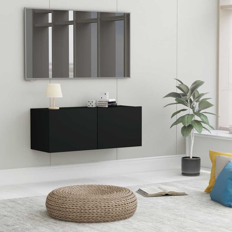 foto del prodotto jinlefu furniture limited mobile porta tv nero 80x30x30 cm in legno