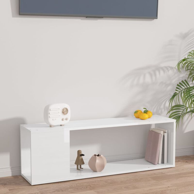 foto del prodotto jinlefu furniture limited mobile tv bianco lucido 100x24x32 cm in