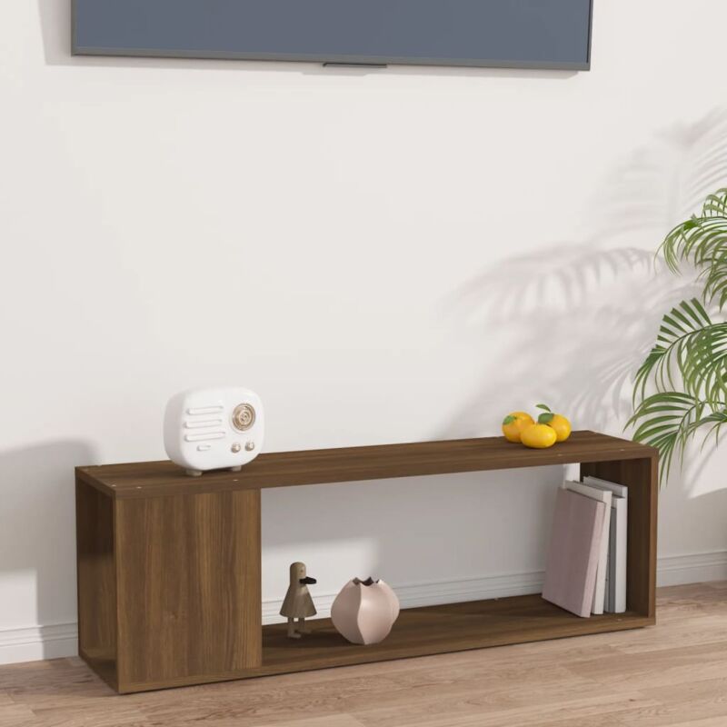 foto del prodotto jinlefu furniture limited mobile tv rovere marrone 100x24x32 cm in