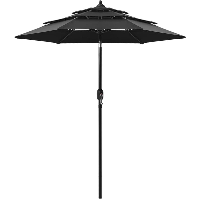 foto del prodotto jinlefu furniture limited ombrellone a sbalzo 3 livelli palo alluminio