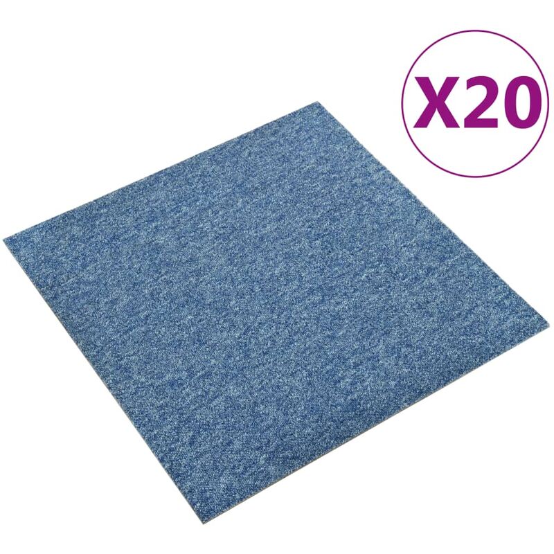 foto del prodotto jinlefu furniture limited quadrotte di moquette 20 pz 5 m 50x50 cm blu