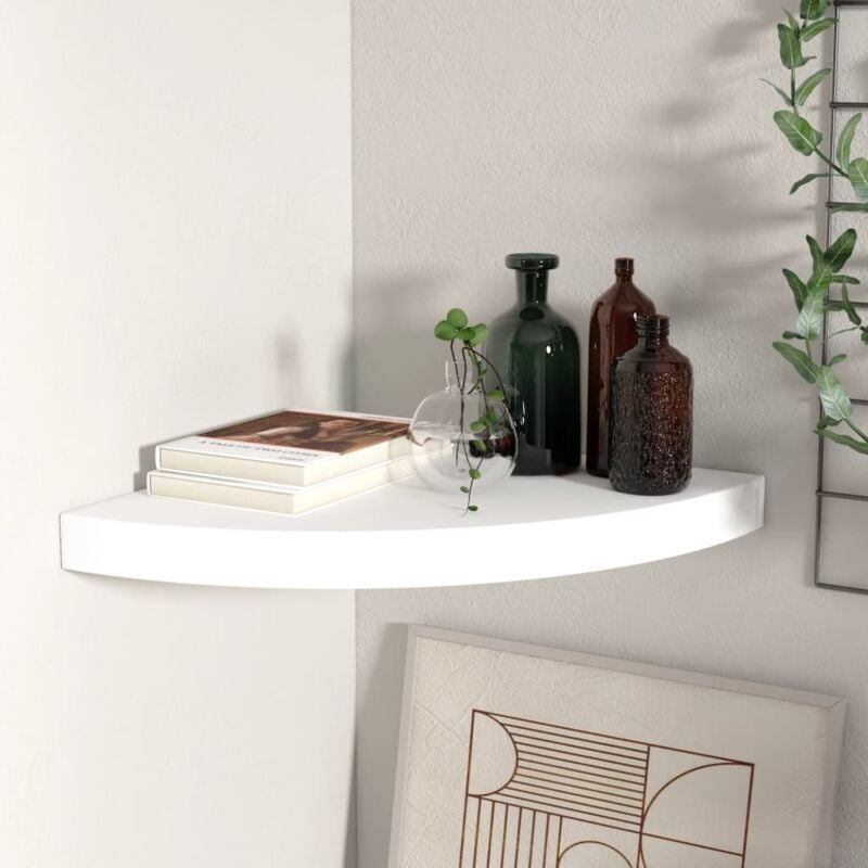 foto del prodotto jinlefu furniture limited scaffale angolare a parete bianco 35x35x3,8