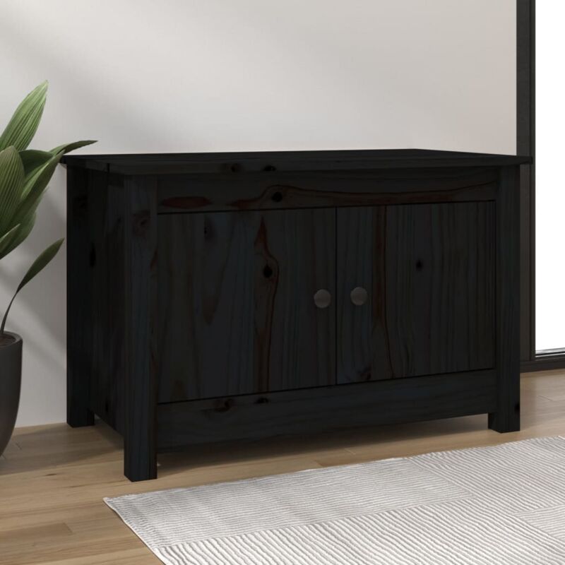 foto del prodotto jinlefu furniture limited scarpiera nera 70x38x45,5 cm in legno