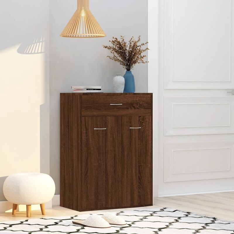 foto del prodotto jinlefu furniture limited scarpiera rovere marrone 60x35x84 cm in legno