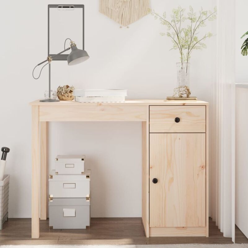 foto del prodotto jinlefu furniture limited scrivania 100x50x75 cm in legno massello di