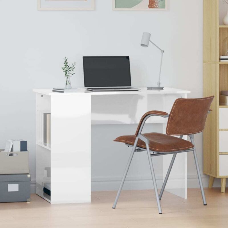 foto del prodotto jinlefu furniture limited scrivania bianco lucido 100x55x75 cm in legno