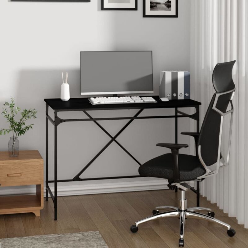 foto del prodotto jinlefu furniture limited scrivania nera 100x50x75 cm in legno