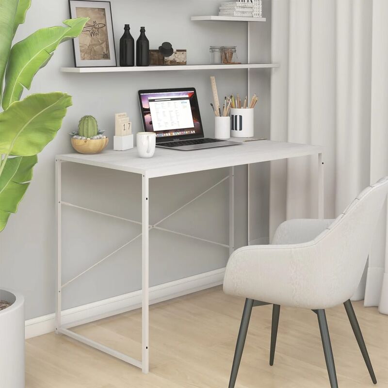 foto del prodotto jinlefu furniture limited scrivania per computer bianca 110x60x70 cm in