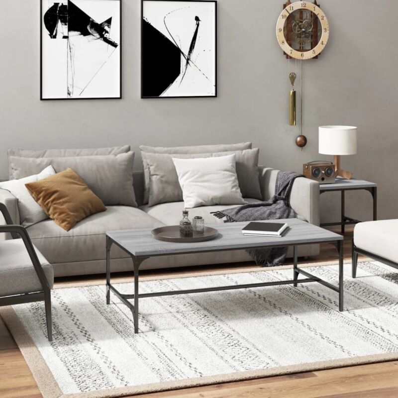 foto del prodotto jinlefu furniture limited tavolino da salotto grigio sonoma 80x50x35 cm