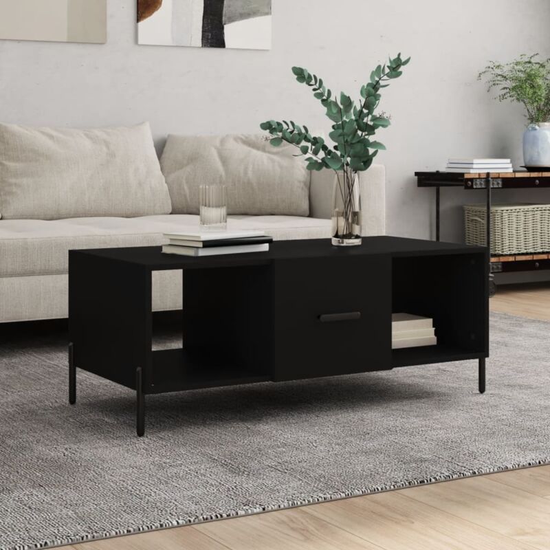 foto del prodotto jinlefu furniture limited tavolino da salotto nero 102x50x40 cm in