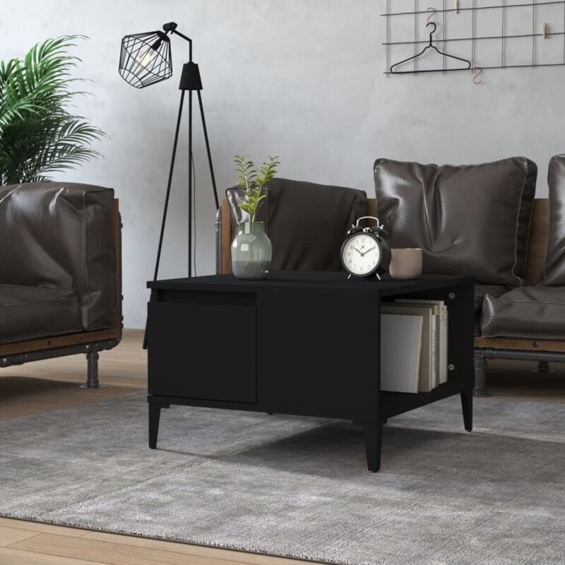 foto del prodotto jinlefu furniture limited tavolino da salotto nero 55x55x36,5 cm in