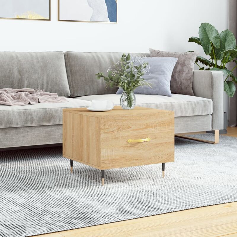 foto del prodotto jinlefu furniture limited tavolino da salotto rovere sonoma 50x50x40 cm