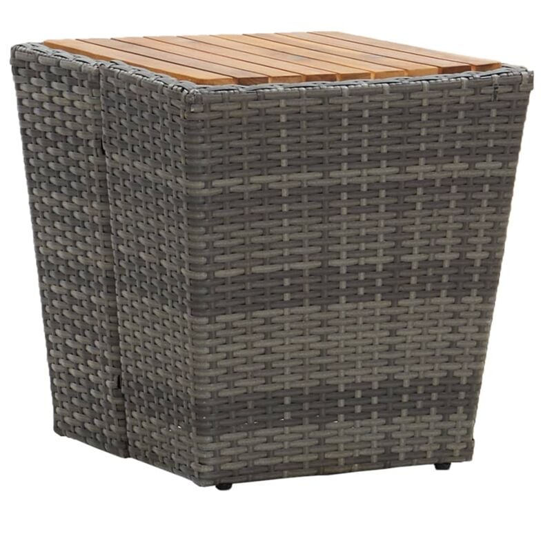 foto del prodotto jinlefu furniture limited tavolino grigio 41,5x41,5x43 cm in polyrattan