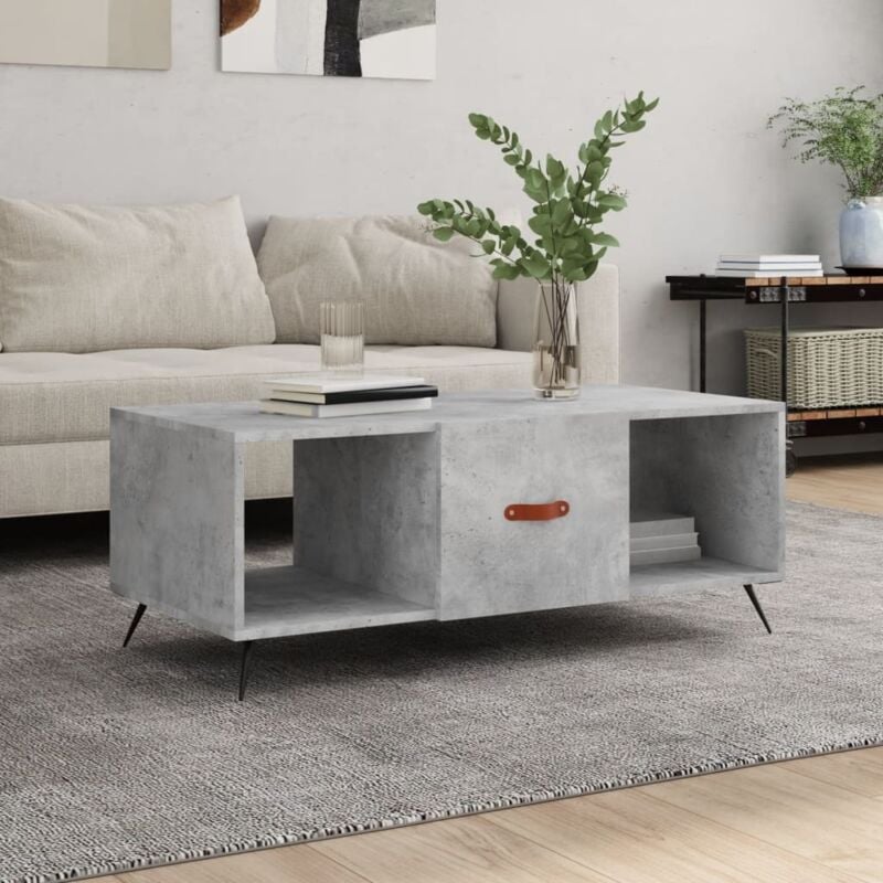 foto del prodotto jinlefu furniture limited tavolino salotto grigio cemento 102x50x40 cm