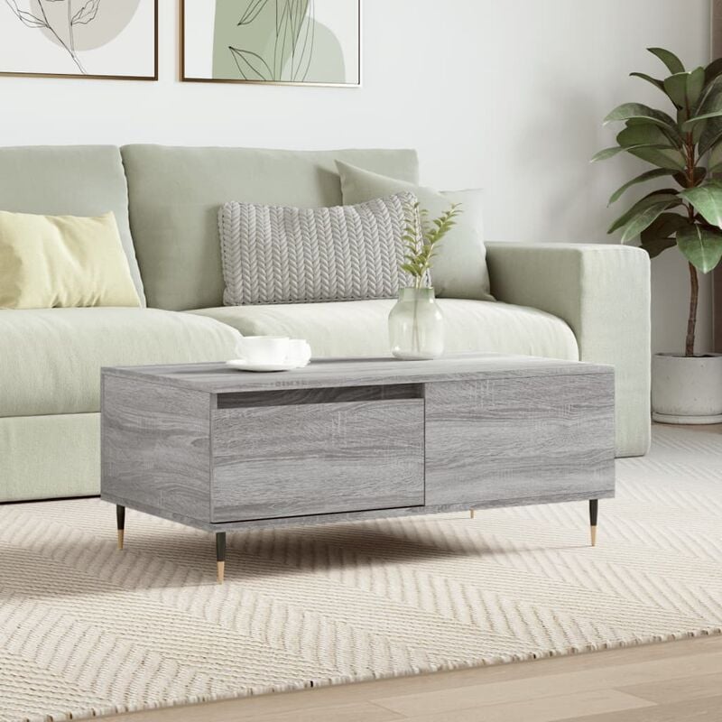 foto del prodotto jinlefu furniture limited tavolino salotto grigio sonoma 90x50x36,5 cm