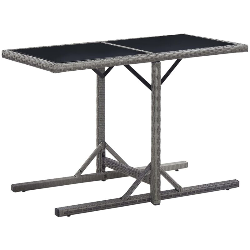 foto del prodotto jinlefu furniture limited tavolo da giardino antracite 110x53x72 cm in