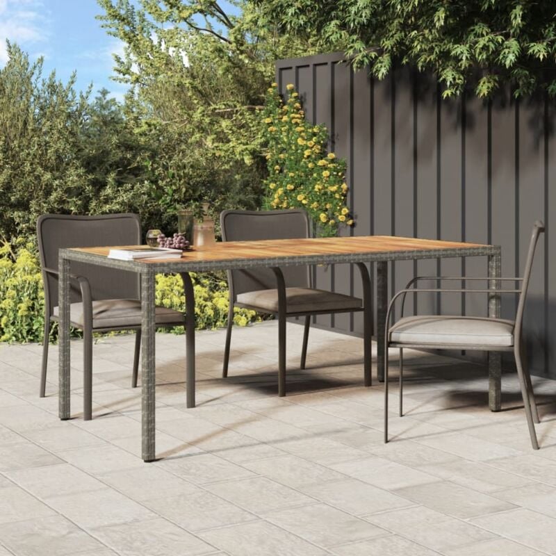 foto del prodotto jinlefu furniture limited tavolo giardino 190x90x75 cm polyrattan legno