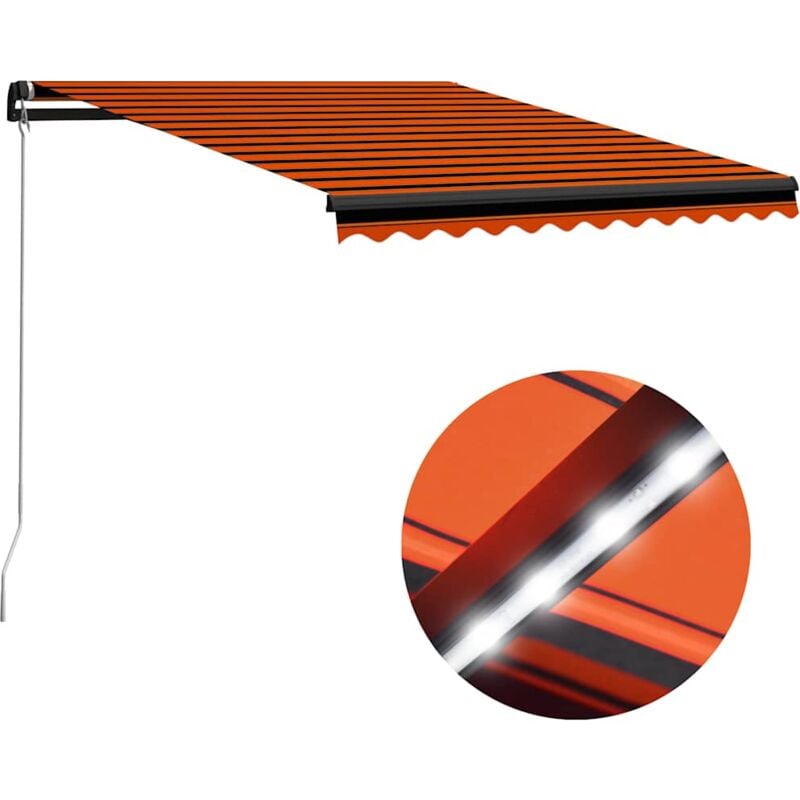 foto del prodotto jinlefu furniture limited tenda da sole retrattile con led 350x250 cm